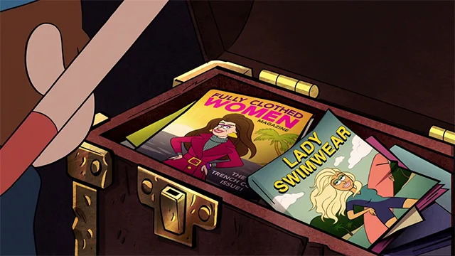 fully clothed women and lady swimwear magazines from gravity falls disney