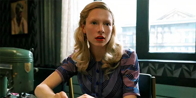 hunter schafer dressed as a woman as tigris hunger games