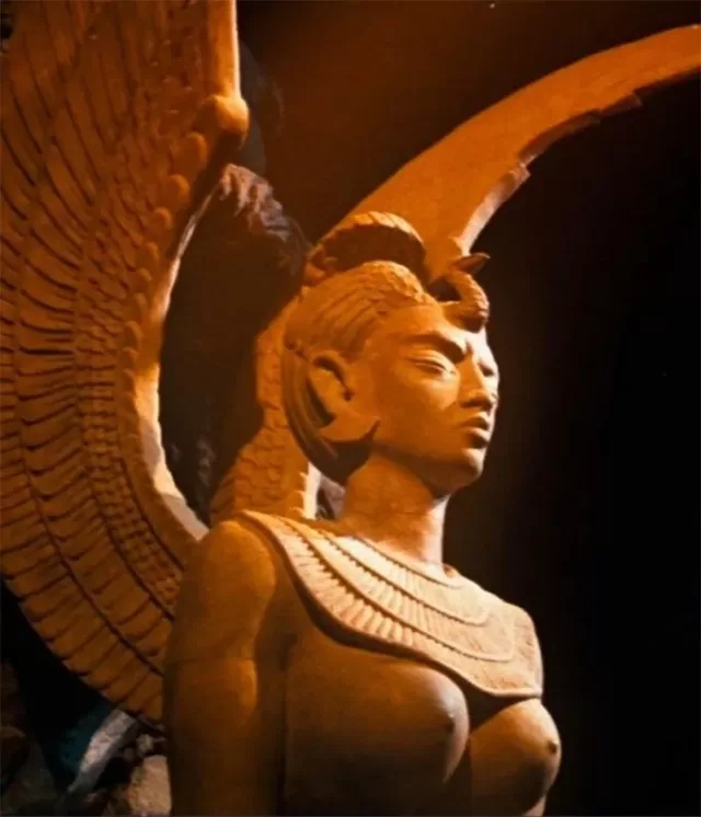 one of the sphinx statues in the neverending story