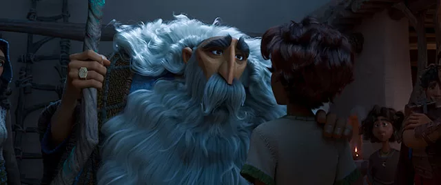 Prophet anointing young David scene from Angel Studios DAVID movie – heartfelt moment in $22 million box office hit faith-based animated musical 2025. Full review on worthitorwoke.com