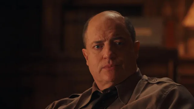 Pressure banner: Andrew Scott intense serious close-up bald military uniform dramatic lighting thoughtful expression WWII D-Day true story 2025 Anthony Maras film – conservative alternative to Rotten Tomatoes anti-woke WOKE-O-METER rating & Christian family-friendly verdict exposing woke Hollywood agenda on WorthItOrWoke.com