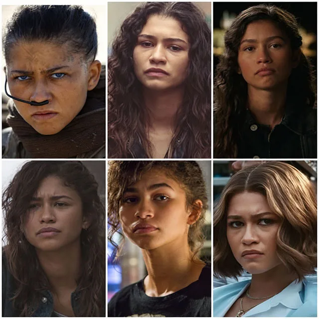 endaya limited acting range collage same face different roles critique for Star Wars The Mandalorian & Grogu casting – conservative alternative to Rotten Tomatoes anti-woke WOKE-O-METER rating & Christian family-friendly verdict exposing woke Hollywood agenda on WorthItOrWoke.com